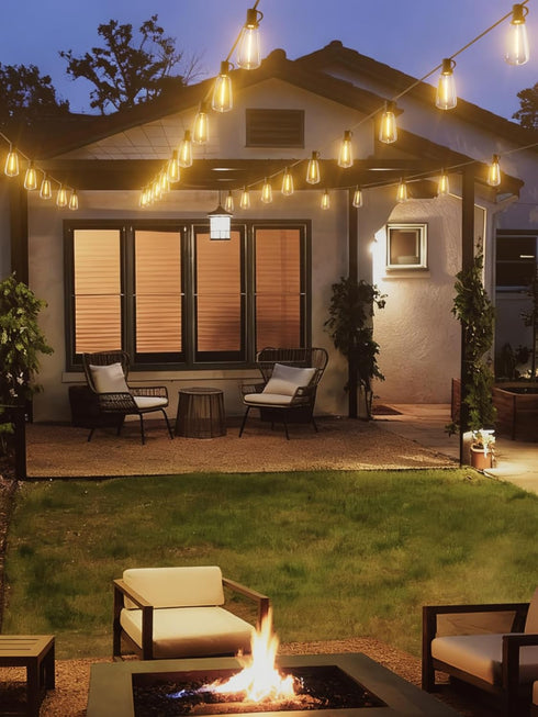 25 13 Dimmable ST38 Bulbs, Svater Outdoor String Lights FT, Patio Lights with pcs Shatterproof Vintage Edison