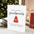 Naixiwen Christmas Pregnancy Announcement Card for Grandparents to Be, Christmas Pregnancy Reveal Card, New Baby Reveal