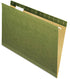 Pendaflex 4153 Hanging File Folders, Legal Size, Standard Green, Untabbed, Box of 25