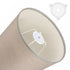 Dplolng 10 Ring,E27 3/7" Pcs Lamp Shade Adapter to Light Shade Replacement Washer Adapter White Plastic Lampshade