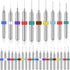 Shank Tungsten Carbide Micro Drill Bits Set, 30 Pcs for PCB Print Circuit Board Jewelry Engraving, 0.1-1.0 mm