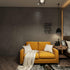 16" 118" Dark Grey Black Concrete Wallpaper, Peel and Stick 3D Matte Textured Contact Paper for DIY Wall Sticker