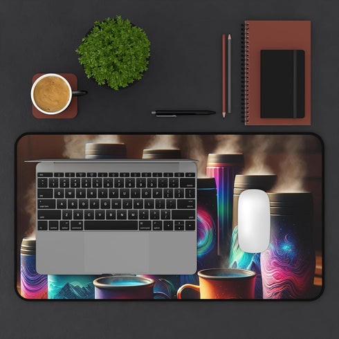 GENERIC Vibrant Color-Changing Thermal Mugs Desk Mat - Premium Smooth Surface for Adults