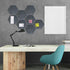 Felt Hexagon Bulletin Board Pack of 8 with 20 Push Pins, Notice Boards for Home Office Kitchen, Felt Wall Tiles
