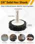 2" 4Pcs Quick Change Easy Strip Discs with 1/4" Hex Shank, Paint Stripper Wheel for Removing Paint and Rust