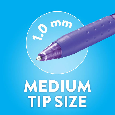 Paper Mate InkJoy 300RT Retractable Ballpoint Pens, Medium Point, Blue, Box of 12