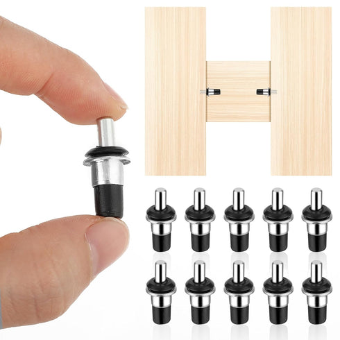 Andibro 10 Cabinet Door Repair Pins, Pieces Spring Loaded Pins Replacement Repair Pins Kitchen Damper Shutter Pin Shoe