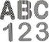 Juvale 144 Count Bulletin Board Alphabet Letters and Numbers