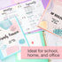 BAZIC 3 Ring Binder, 1" Economy View Organizer, Pastel Blue Color, Round Ring, Holds 175 Sheets for School Office Home