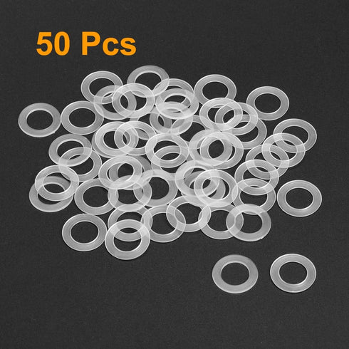 uxcell Nylon Flat Washers M12 20mm OD 12mm ID 1mm Thickness Sealing Gasket for Faucet Pipe Water Hose.
