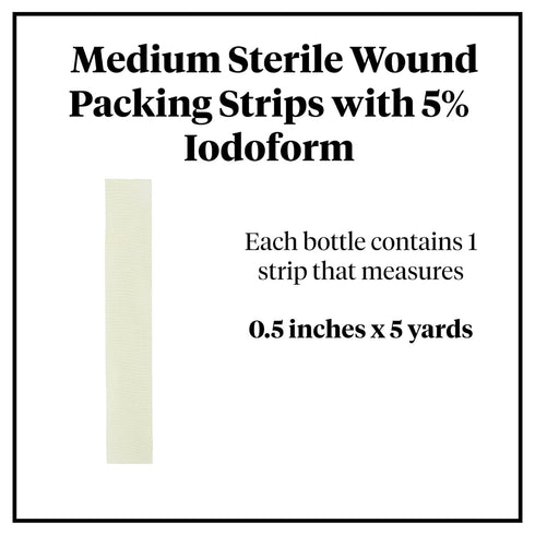 McKesson Packing Strip, Sterile, Iodoform (Medium, 1 Count)