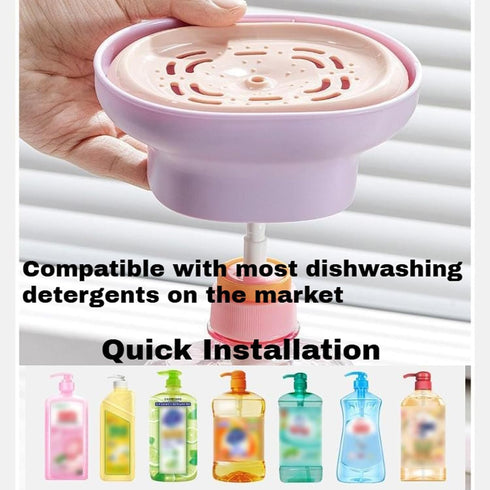 Generic 14-Hole Portable Laundry Detergent Presser, Metered Dispensing & Drainage, Leak-Proof Pump Dispenser