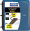 Five Star Flex Refillable Hybrid NoteBinder + Study App, 1" TechLock Rings, 200 Sheet Capacity, Pacific Blue