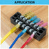 Sanuke 16-14 AWG - 3/8" Heat Shrink Ring Terminals, Tinned-Copper Marine Grade Waterproof Wire Connectors