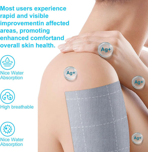HearthMend 10x144 Inch Silver Infused Fabric Roll, Breathable & Non-Adherent Wound Dressing Wrap for Skin Fold