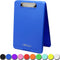 Think2Master Blue Plastic Storage Clipboard - 25% Heavier & Sturdier, Heavy Duty, Holds 150 Letter Sized Paper