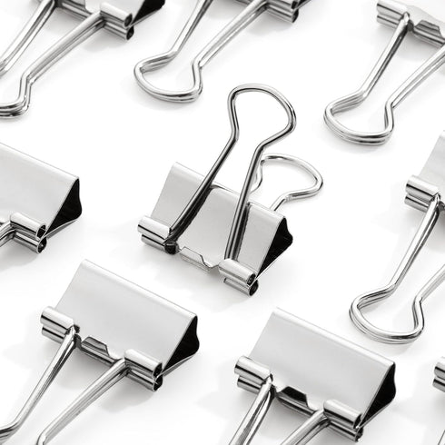 Mr. Pen Small Binder Clips, 50 Pack, 0.75 in, Silver, Micro Size