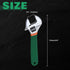 SPEEDWOX 6 Inch Adjustable Wrench, Black Oxide with Laser-Etched SAE Scales