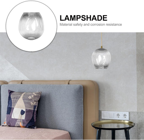 6.29X5.90X5.90 Inch DOITOOL Glass Lampshade Replacement Clear Lamp Shade for Floor Table Wall Lights Versatile Simple