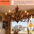 Wuluretoos Bulb, E26 Bulb 3 Dimmable Flickering Flame Light Base Decorative for Halloween & Christmas, Lighting Modes