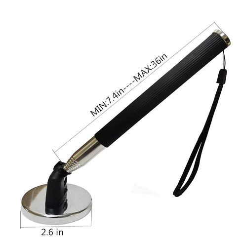 Telescopic Magnetic Pickup with 20 lbs Suction Force for Small and Large Objects, Magnetic Sweeper
