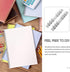 Ipetboom 4pcs A6 6 Ring Binder Cover Metal A6 Notebook 6-Ring Binder Mechanism Replacement Kit Loose Leaf Binding Spines Inserts A6 6 Ring Binder Insert for Refillable Notebook