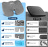 Generic Tailbone Gel Memory Foam Layer Wheelchair Cushion - Wheelchair Office Chair, Kitchen Chair, Car Seat - Pressure