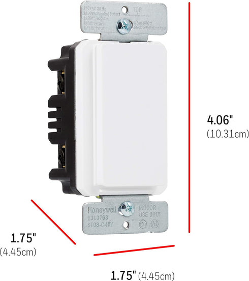 8 Preset, Countdown 40989, 1 Pack, UltraPro Wall Push Timer, Easy-to-Use Options, Manual ON/Off Buttons overrides