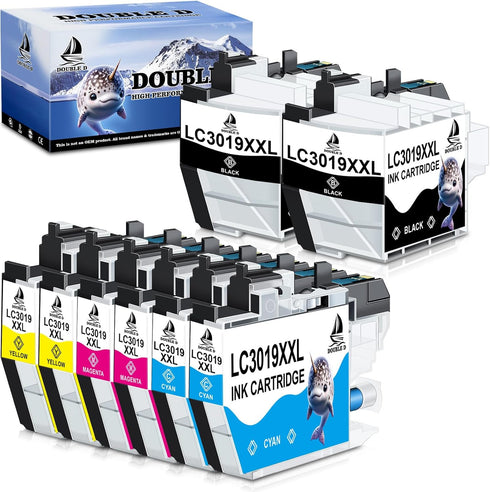 DOUBLE D LC3019 XXL Compatible Replacement for Brother LC3019 LC3019XXL Ink Cartridges, Super High Yield for