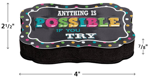 Teacher Created Resources TCR77289 Chalkboard Brights Magnetic Whiteboard Eraser