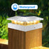 4x4 3 4x4 3.5x3.5 Peasur Solar Post Cap Lights Outdoor with Lighting Modes, LED Post Light Solar Powered Waterproof