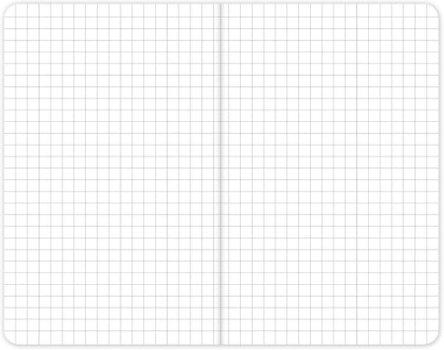 Elan Publishing Company Field Notebook/Pocket Journal, 3.5"x5.5", Green Graph Memo Book, Pack of 5