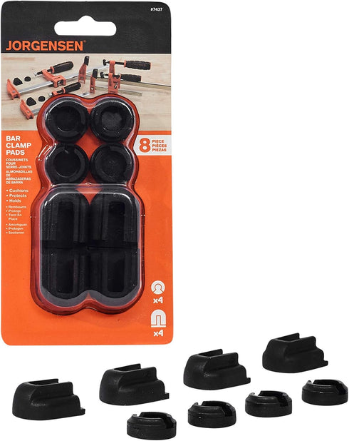 Pony Jorgensen Adjustable Clamp Jorgensen 7437 Work Protecting Bar Clamp Pads in Black