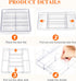 Briwooody 2 (Clear,15 Pcs Large Expandable Acrylic Drawer Organizers, Grid Adjustable Drawer, Dividers Organizer