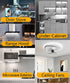 KEI d28k Freezer Bulb, 2 Pack - 4W Refrigerator Light Bulb, E17 Intermediate Base, Cool White