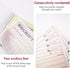 XKDOUS 2 Pack 2-Part 2-3/4" 6-1/2" 50 Sets Money and Rent Receipt Book, Carbonless, x Receipt Book for Small Business