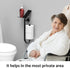 SAFETY+BEAUTY 3-in-1 Stainless Steel Double Toilet Paper Holder with Heavy Duty Grab Bar and Top Shelf for Wet Wipes