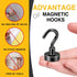 DIYMAG Magnetic Hooks for Hanging | 30lbs Heavy Duty Strong Magnets for Classroom Beach Kitchen Grills (10 Pack Black)