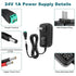 inShareplus 2 Pack 24V 100-240V 24 1A 24W 5.5mm 2.1mm 24V DC Power Supply, AC to DC Volt LED Driver, Low Voltage