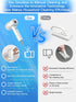 IPX7 2 Settings 6 Electric Spin Scrubber - Cordless Waterproof Shower Scrubber with Speed and Replaceable HeadsElectric