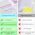 BAYTORY 960 Sheets Transparent Sticky Index Tabs, Clear Sticky Notes Long Page Book Markers for Book Annotation