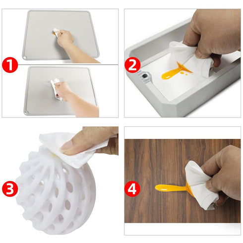 BCZAMD Toaiot 3D Printer Accessories, Resin Cleaning Tool Dry Wipes, Lint Free Flushable Towel, 100 Counts