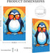 HTSAHKV 3 5 Inch Funny Penguin Wall Plate Light Switch Cover Single Gang Outlet Faceplate Print Plate Cover X