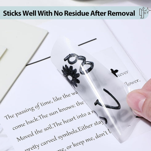 Transparent Sticky Notes, 3x3 inch Clear Self-Adhesive Waterproof Notes for Annotation, College & Office Supplies