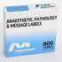 800 12mm 40mm (0.5" 1.5") Blank Blue Medical Syringe Labels - Write-On Medication Labels on Roll in Dispense Box. x x