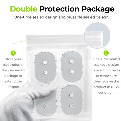 TX6224, 12-Pack 2 AUVON Official Wireless TENS Unit Electrode Pads Only Compatible with AUVON Wireless TENS Device