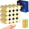Gold Fridge Magnets 120 Pcs, 10x3mm Small Rare Earth Tiny Neodymium Office Magnets for Crafts