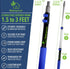 EVERSPROUT 1.5-to-3 Foot Telescopic Extension Pole | Lightweight Sturdy Aluminum Handle | Easy to Use Flip-Tab Lock Mechanism | Twist-On Metal Tip works for Squeegee, Duster, Paint Roller (pole only)