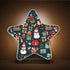 ALAZA Merry Christmas Snowman Snowflake Retro Star Xmas Star Shaped LED Night Light Dusk to Dawn Sensor Plug in Night