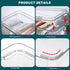 BTSKY Clear Phone Case Organizer Stackable Storage Box with Lid for Cell Phone Cases, Multifunctional Holder